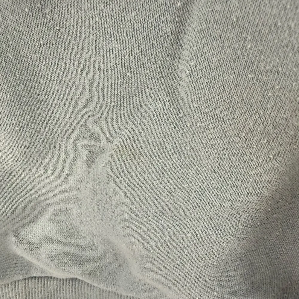 adidas Light Blue Waffle Crewneck Sweatshirt L